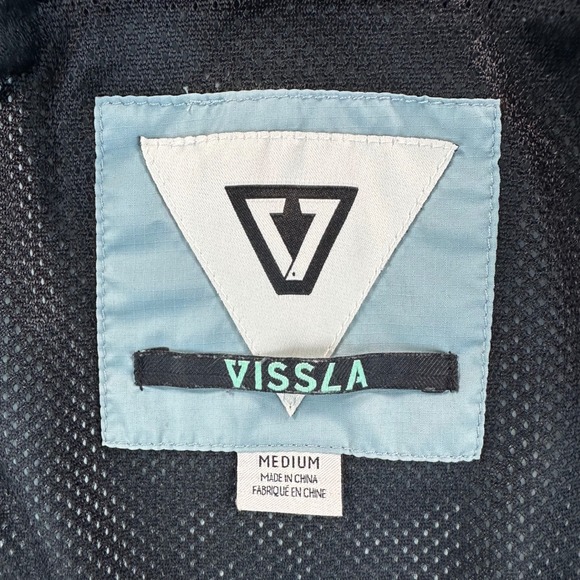 VISSLA The Trip Hooded Windbreaker Jacket VISSLA Men's M Light Blue *Read - Picture 4 of 16